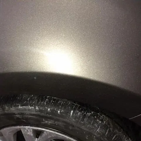 A fender line running straight again