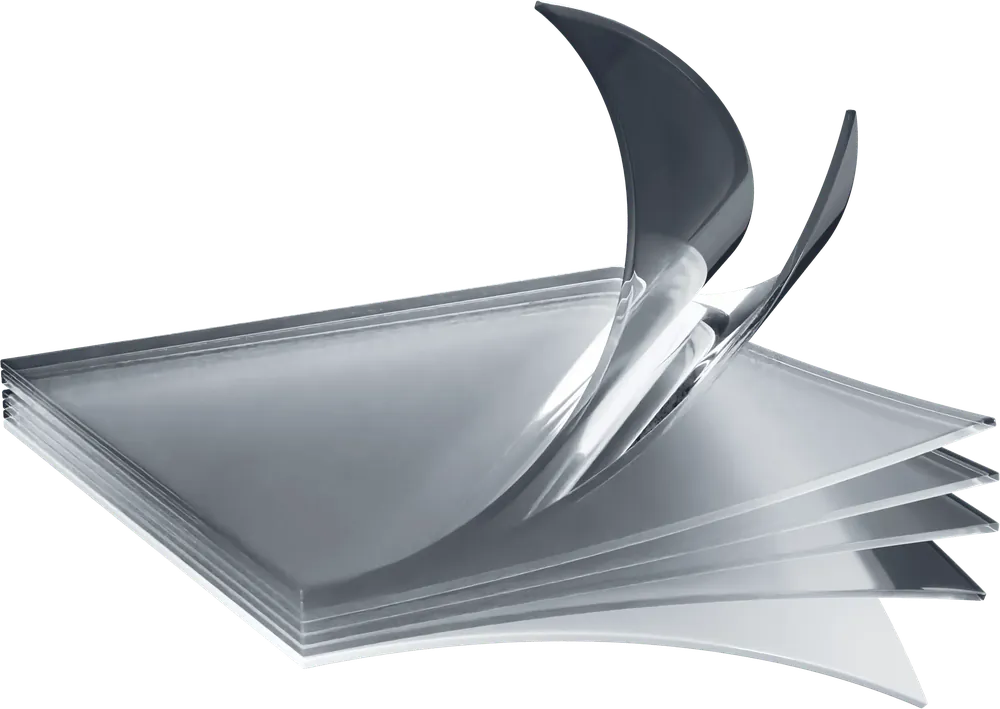Clear layers of PeelClear lifting away from a stack (photo: PeelClear)